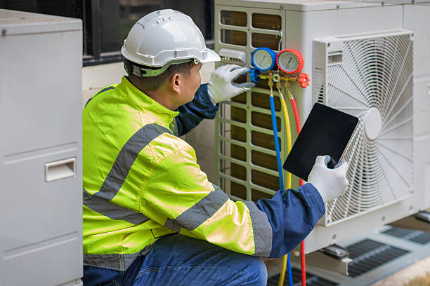 Professional Hvac Installation technician working in Covington, IN
